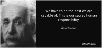 We have to do the best we are capable of - quote