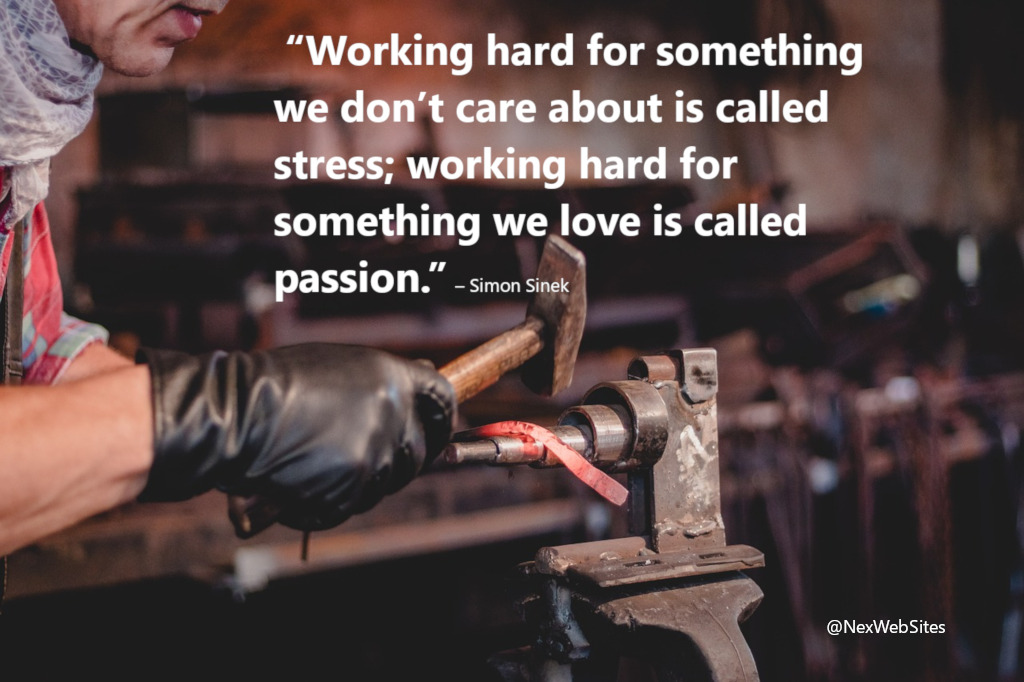Working hard - quote
